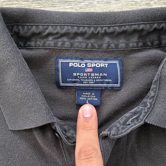 Vintage Polo Sport Sportmans Ralph Lauren Shirt Size Large - Picture 3 of 5
